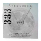 333 Angel Number Sterling Silver Necklace