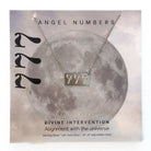 777 Angel Number Sterling Silver Necklace