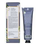 Fleurs Blanches Luxe Hand cream packaging with floral design and text on a white background