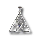 Iolite Sacred Power Symbol Pendant Sterling Silver