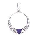 Amethyst Celtic Love Wreath Pendant Sterling Silver