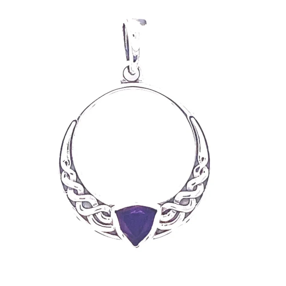 Amethyst Celtic Love Wreath Pendant