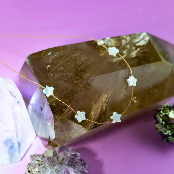 other of Pearl Star Celestial Necklace For Wish Upon A Star on Smoky Quartz