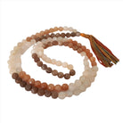 Multi colored Natural Moonstone Mala with Tassel