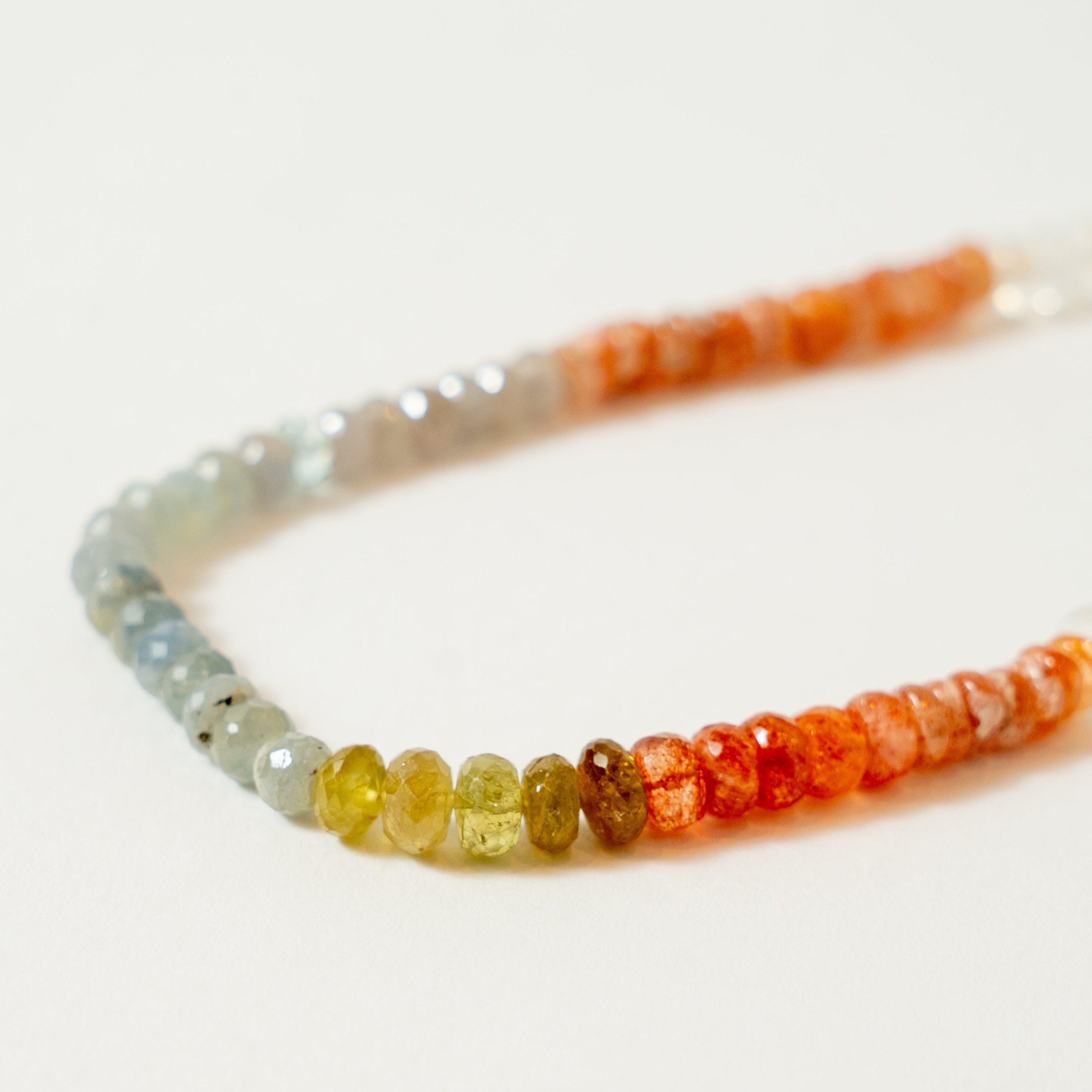 Rainbow Moonstone, Sapphire, 20Sunstone, Green Garnet, Aquamarine