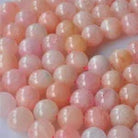 Morganite 4mm Smooth Bead Stretch Bracelet