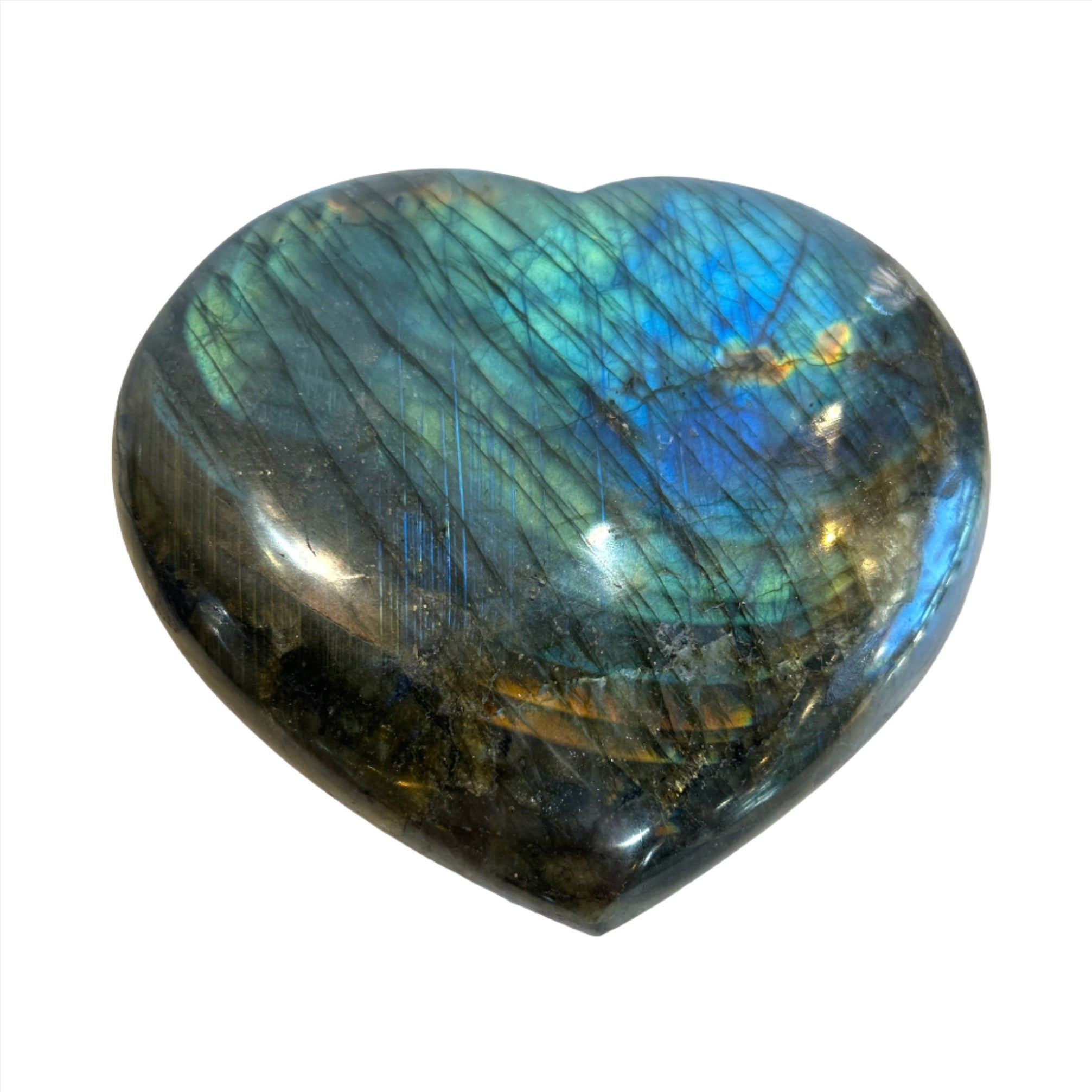 Labradorite Heart