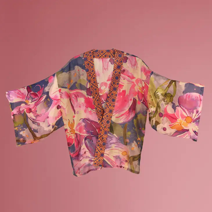 Denim Orchid Kimono Jacket