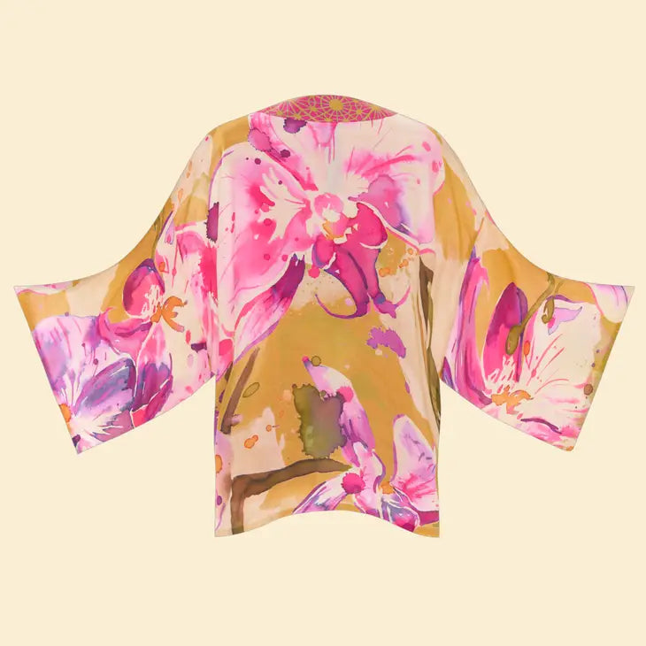 Mustard Orchid Kimono Jacket