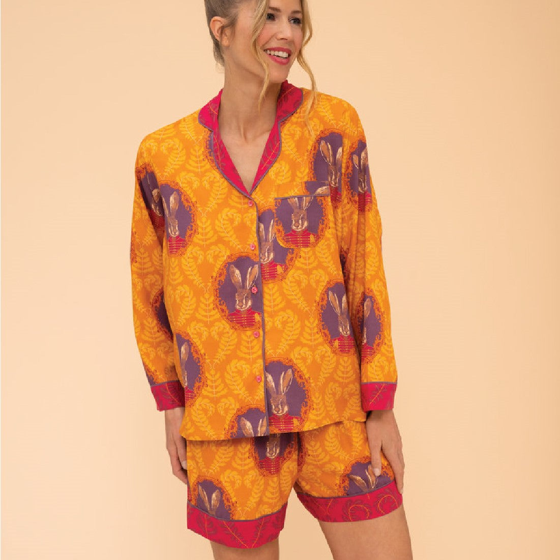 Regal Hare Mustard Pajama Short Set – Body Mind & Soul Houston