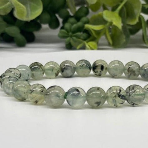 Prehnite Stretch Bead Bracelet