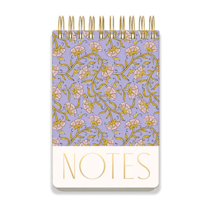 Purple Vintage Floral Large Chunky Notepad