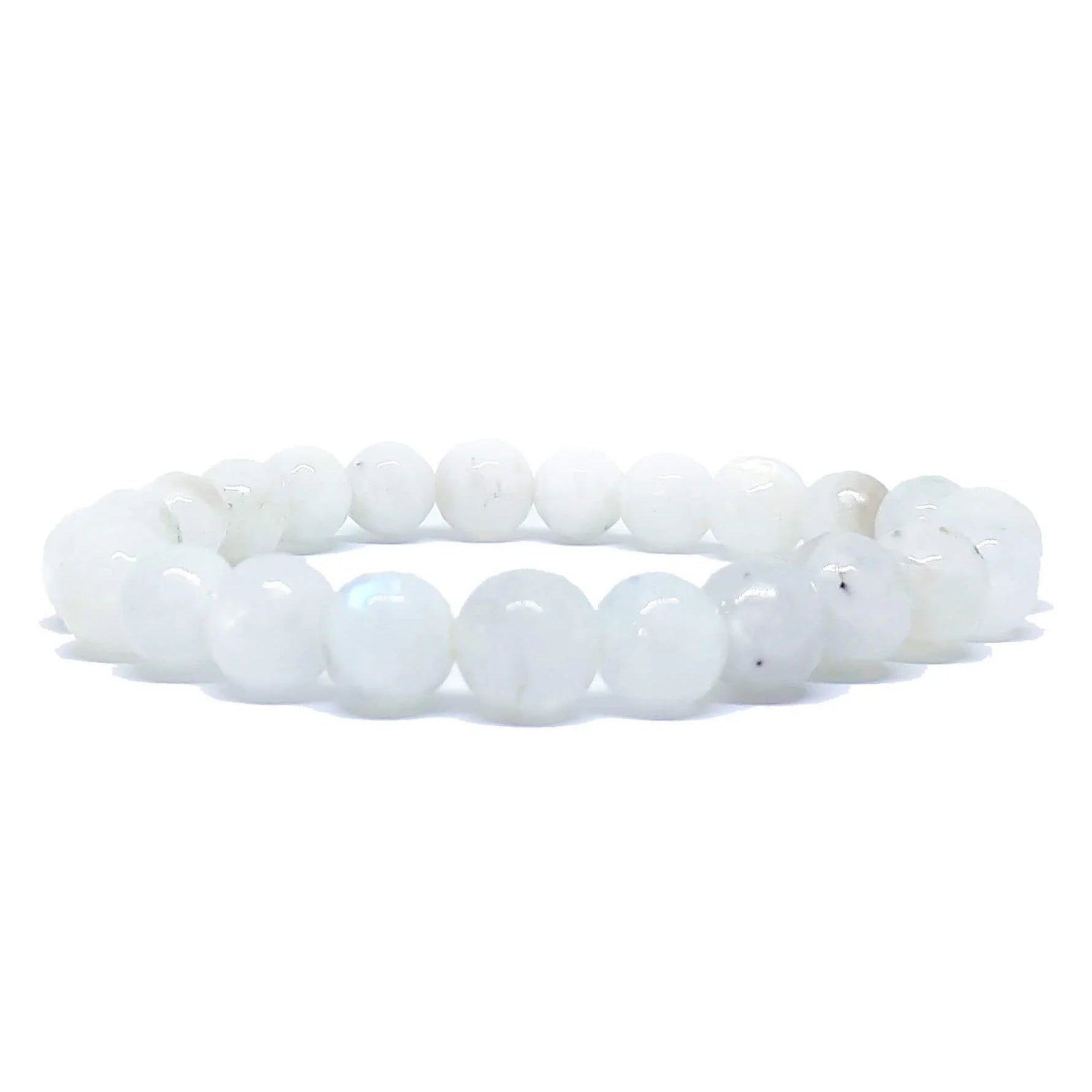 Rainbow Moonstone 6mmSmooth Bead Stretch Bracelet