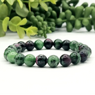 Ruby Zoisite 8mm Smooth Bead Stretch Bracelet