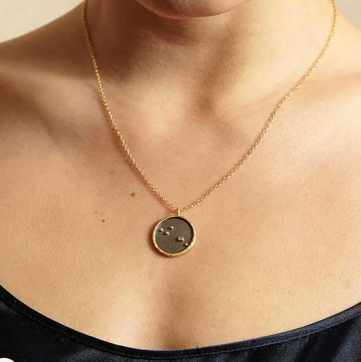 Sagittarius Blue Topaz Zodiac Necklace