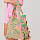 Person holding a Sirena Beach Tote 