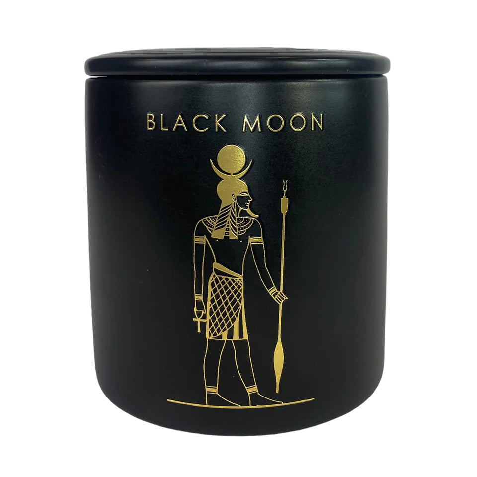 Spitfire Girl Black Moon Ceramic Candle Full Size