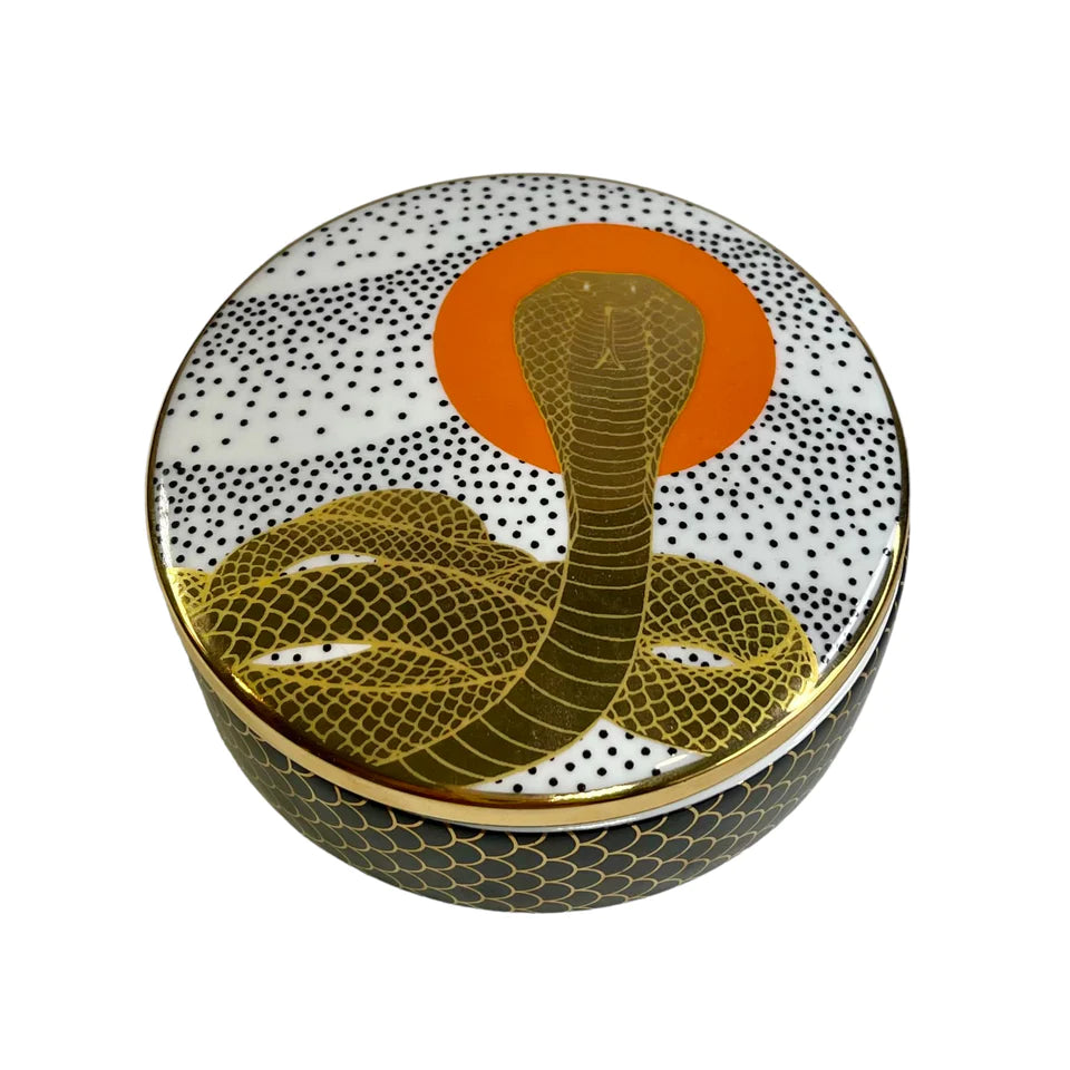 Cobra Rising Ceramic Box Gold Detailing