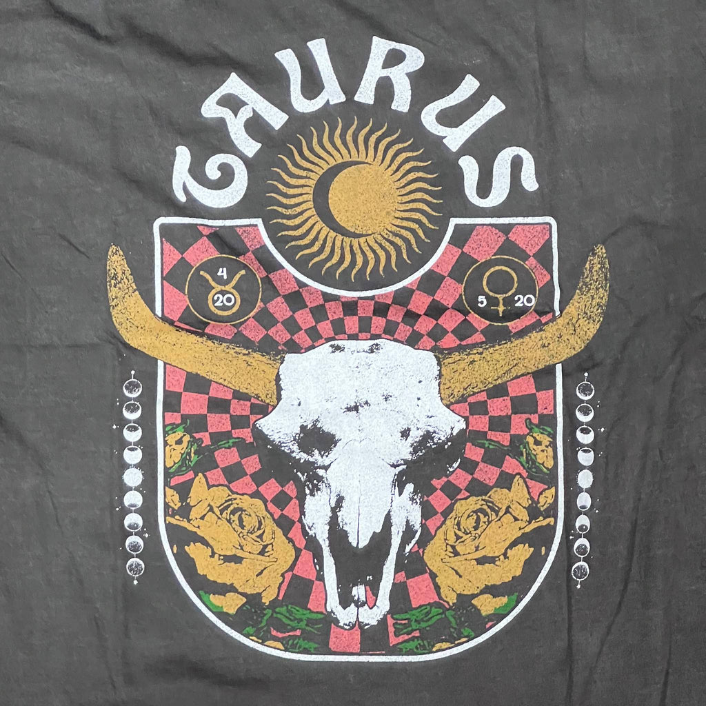 Taurus Sun Sign Zodiac Graphic Tee Shirt