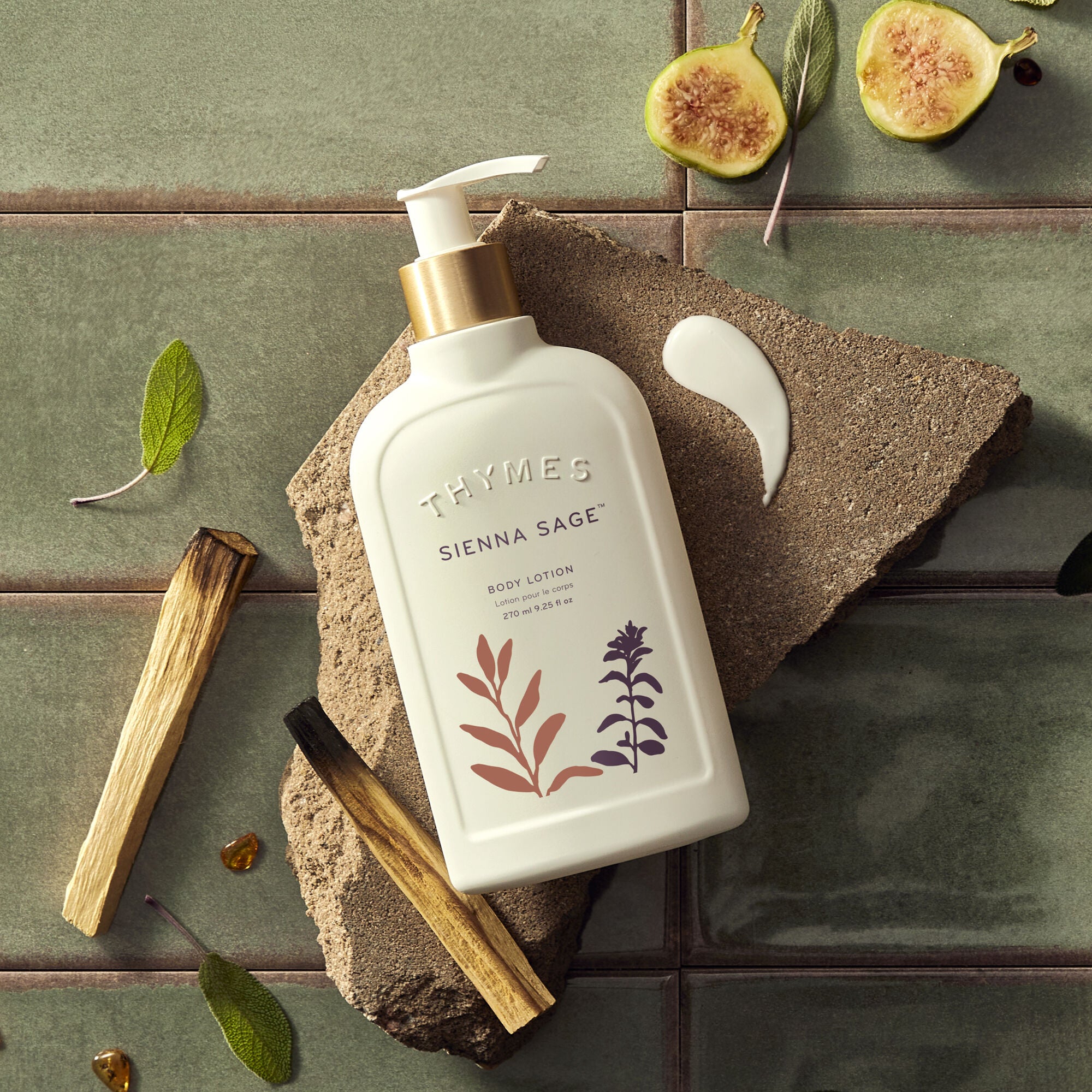 Sienna Sage Body Lotion in a decorative setting