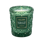 Noble Fir Garland Classic Glass Candle