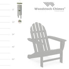 Rainbow Tree of Life Chime Height