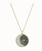Moon Lunar Phase Medallion Necklace