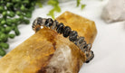 Quartz Rutilated Bangle Bracelet 18KT White Gold Overlay Styled