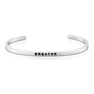 Breathe Silver Mantraband, Stainless Steel, Lead Free, Nickel Free, Hypoallergenic