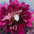 Moonstone Warrior Empowering Necklace on Flower