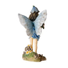 Blue Fairy with Flowers Figurine Back