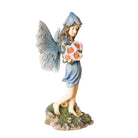 Blue Fairy with Flowers Figurine Other Side