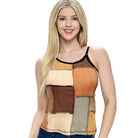 Hippie Patchwork Tank Top front view