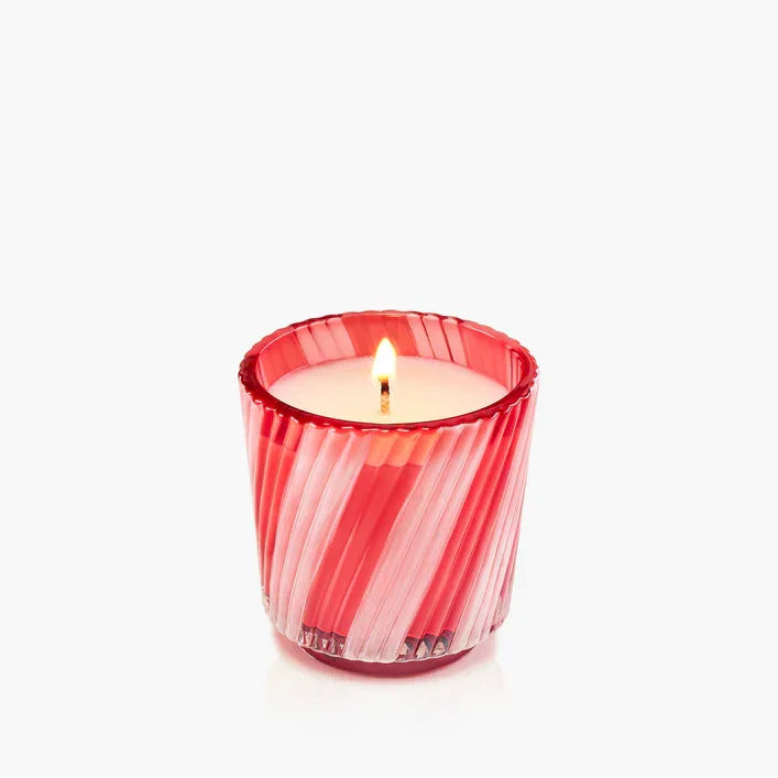 Crushed Candy Cane Pedestal Votive Candle votive without box