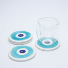 Evil Eye Ceramic Coaster 1-4