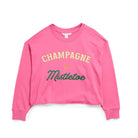 Azalea Champagne & Mistletoe Lounge Sweatshirt