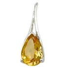 Citrine Elite Bling Pendant Sterling Silver