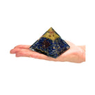 Lapis Lazuli Orgonite Pyramid in Hand