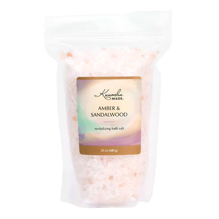 24oz Pack of Amber & Sandalwood Himalayan Bath Salts