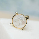 Moon Dance Ring Blue Background