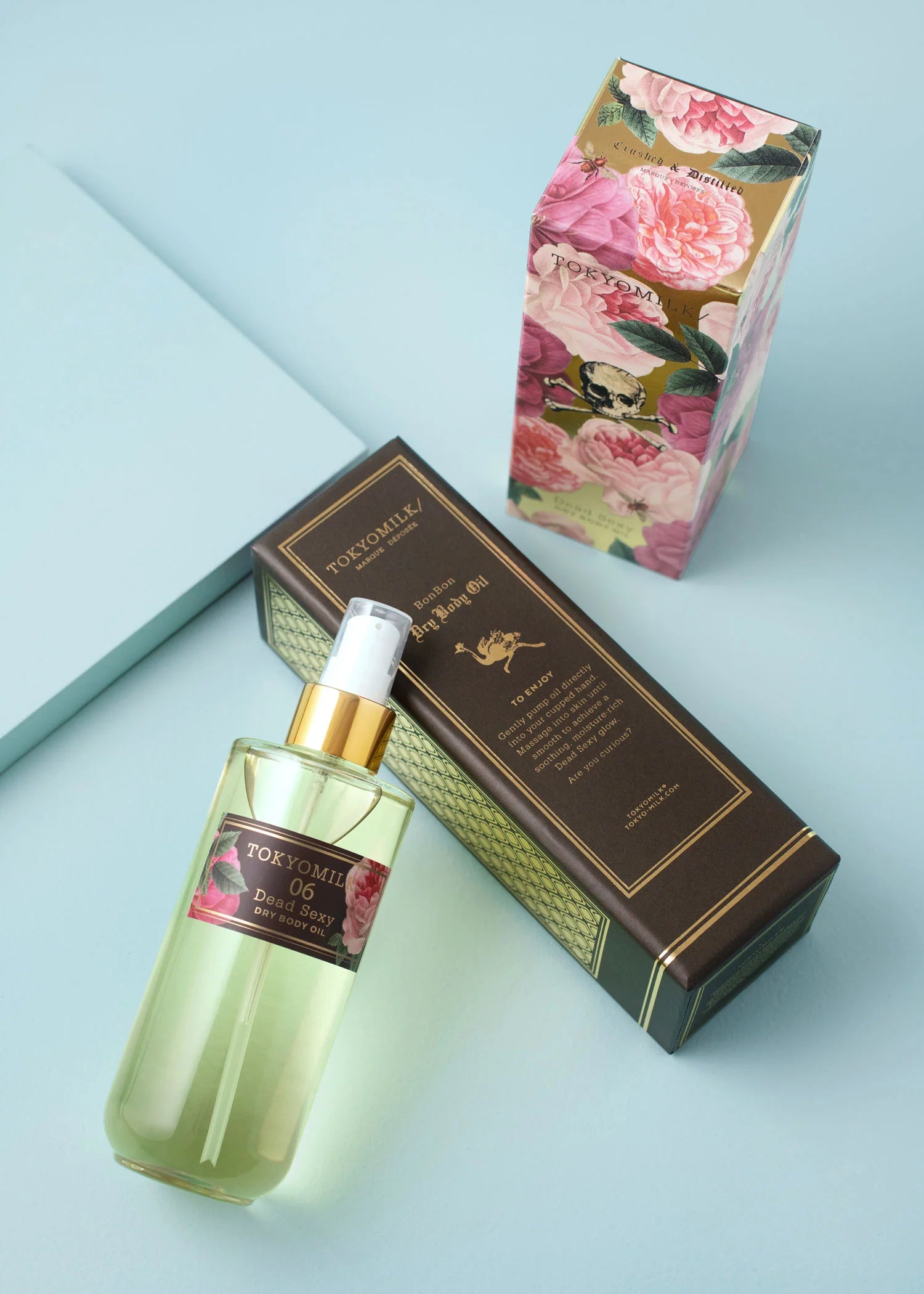 dead sexy dry body oil on box