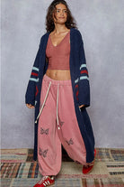 Indigo "Love & Peace" Long Cardigan
