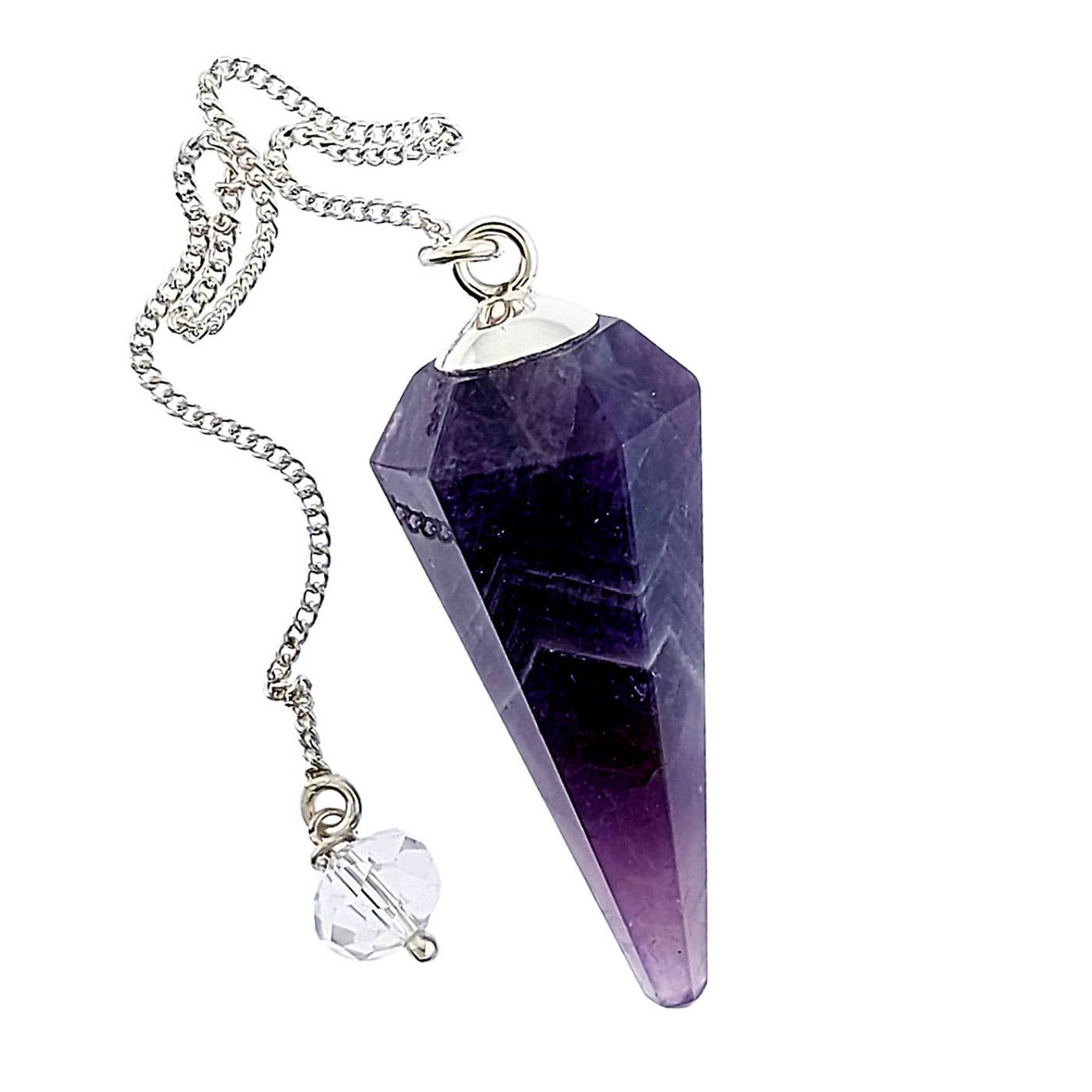 Faceted Amethyst Pendulum