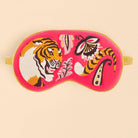 Thrill of the Tiger Luxury Lavender Velvet Eye Mask Single Image