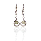 Endless Love Faceted Circle Moldavite Earrings