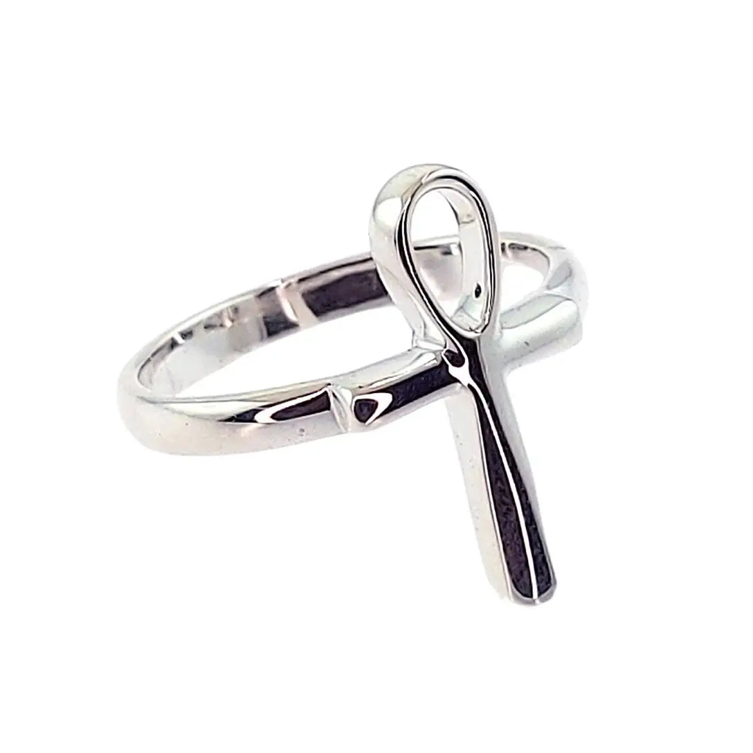 Ankh Sterling Silver Ring