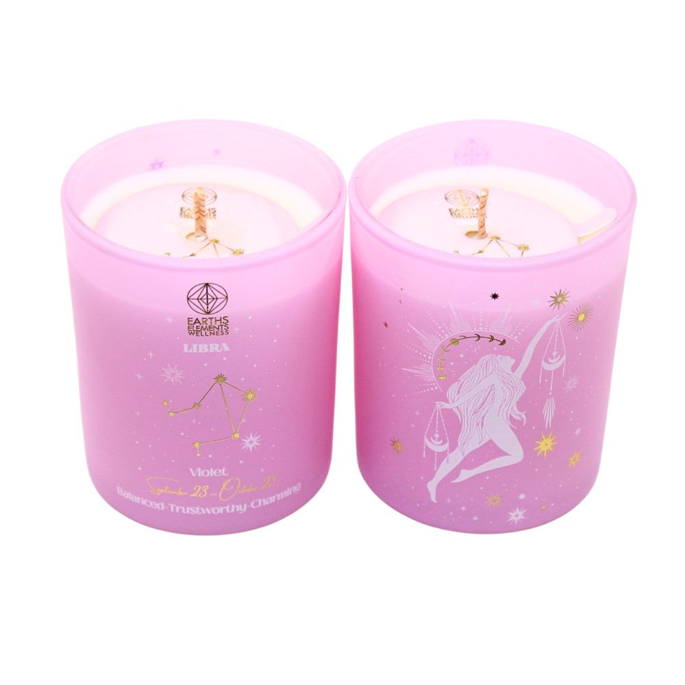 Libra Sun Sign Zodiac Candle