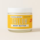Manuka Honey + Rosehip Tallow Body Butter White Background