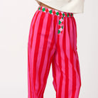 Red Festive Stripe Boxer Pant