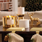 Frasier Fir Gold 3-Wick Candle home accent for the holidays